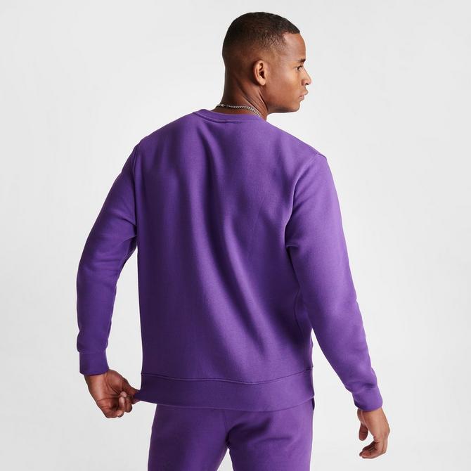 Purple nike best sale crewneck sweatshirt