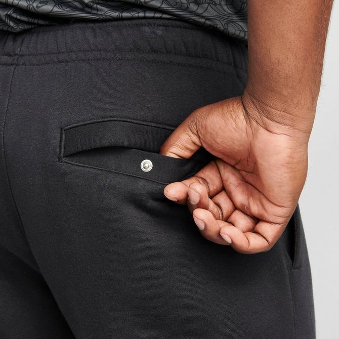 Nike Swoosh Cuffed Sweatpants in Black for Men