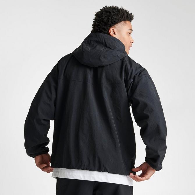 Nike Swoosh woven utility jacket in black