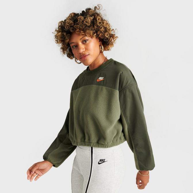 Women s Nike Sportswear Utility Oversized Plush Crewneck