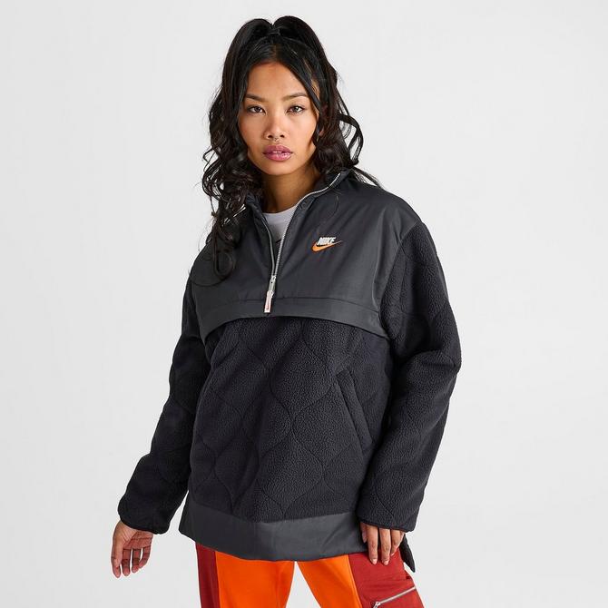 Women s Nike Sportswear 1 4 Zip High Pile City Utility Jacket