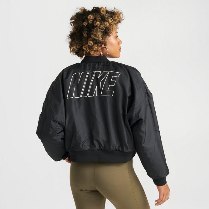 Nike Womens Gym Life Ribbed Jacket - Black