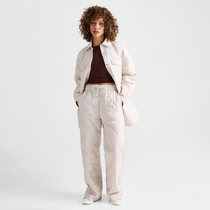 Nike Sportswear Essential Women's High-Waisted Open-Hem Quilted Trousers.  Nike LU