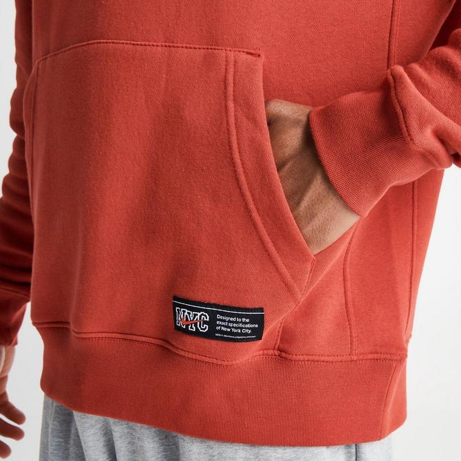 Nike Sportswear Club Fleece Graphic Hoodie Orange