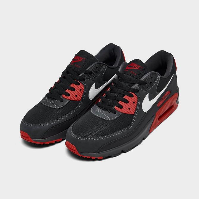 Nike air max on sale mens black and red