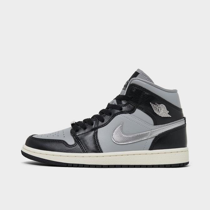 Air jordan 1 mid hotsell womens black