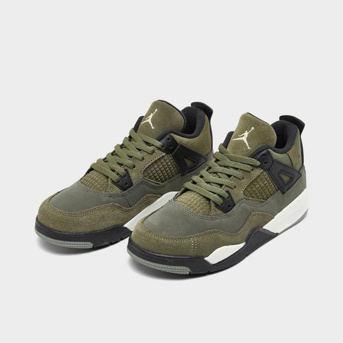 Jordan 4 Retro SE Craft Medium Olive Toddler Kids' Shoe​ - Hibbett