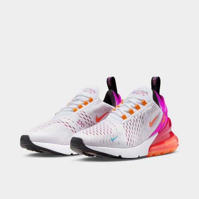 Air max 270 hot sale womens white and blue