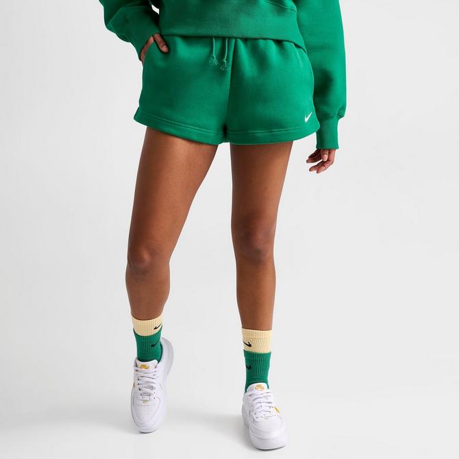 Women's nike sportswear heritage cheap fleece shorts