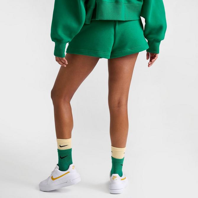 Women's nike sportswear heritage cheap fleece shorts