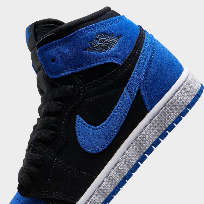 White and hotsell royal blue jordans