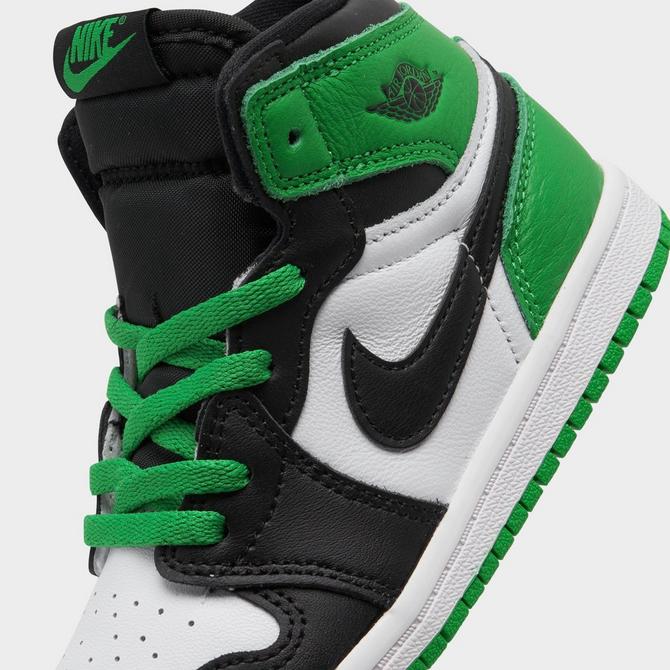 Kids hot sale green jordans