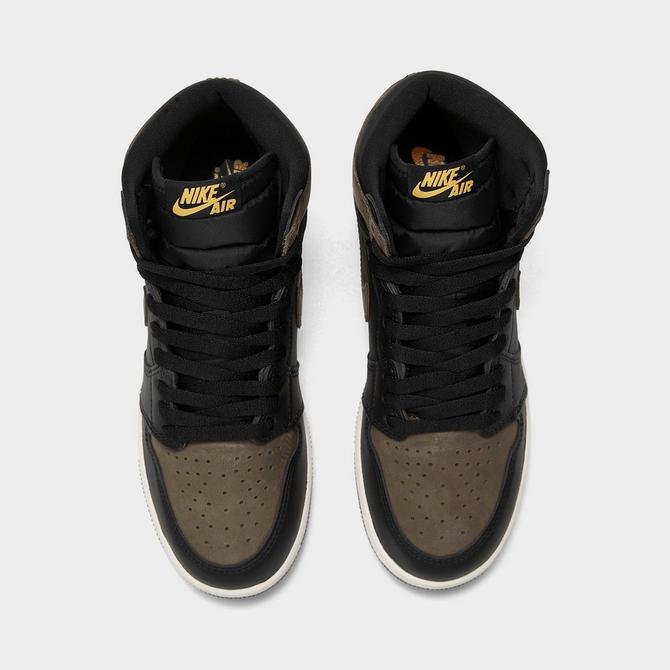 Jordan retro 1 high og black and clearance gold