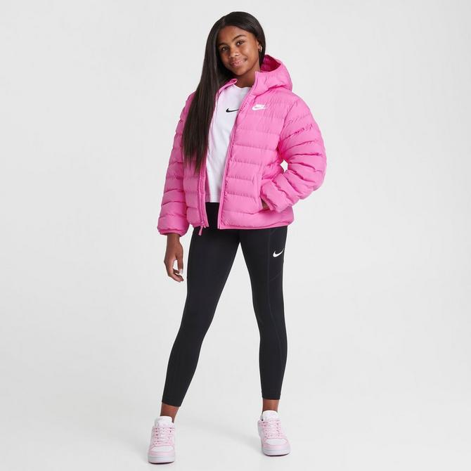Girls' Big Kids' Nike Sportswear Lightweight Synthetic Fill Hooded