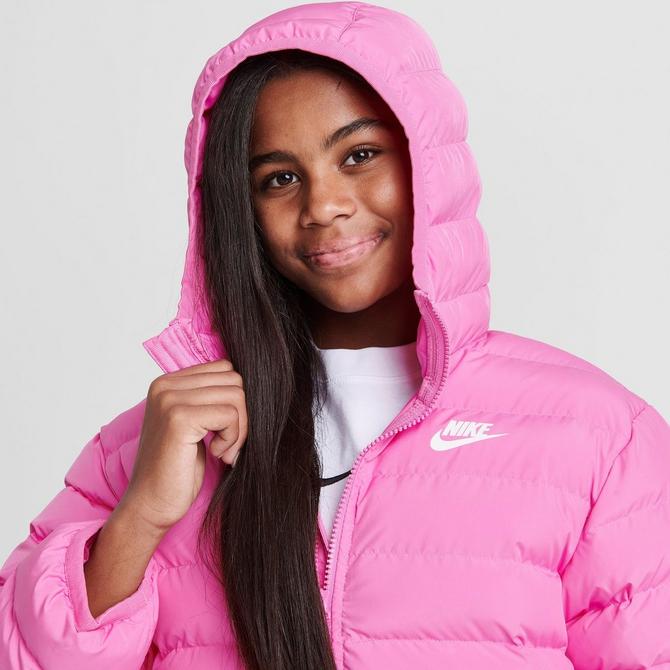 Girls' Big Kids' Nike Sportswear Lightweight Synthetic Fill Hooded Jacket