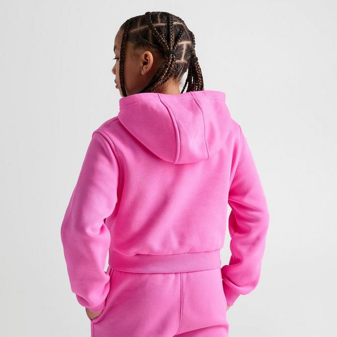 Girls\' Nike Sportswear Club Fleece Crop Hoodie| JD Sports | Sweatshirts