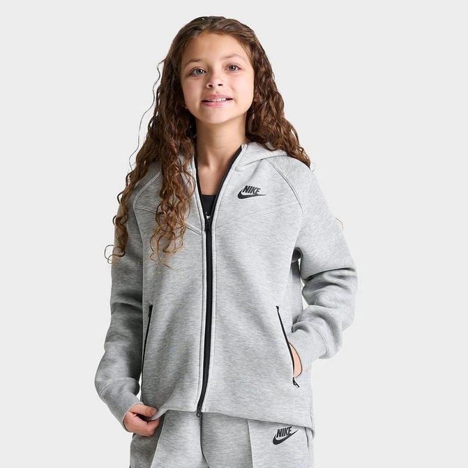 Nike Trend Fleece oversized hoodie in gray heather