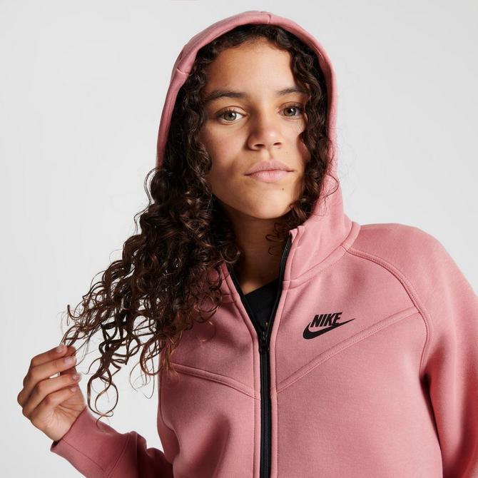 Girls' Nike Sportswear Club Fleece Oversized Full-Zip Hoodie