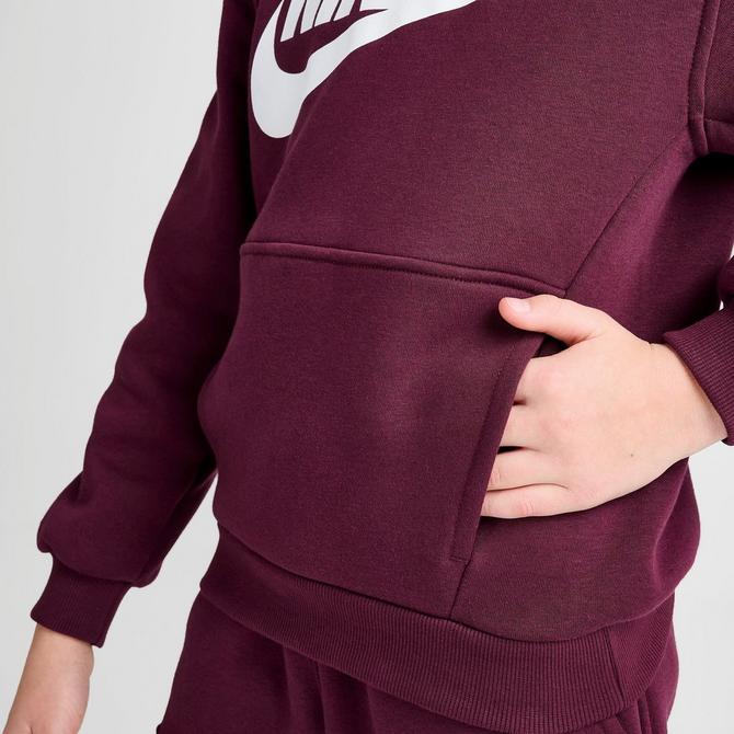 Burgundy nike store hoodie womens