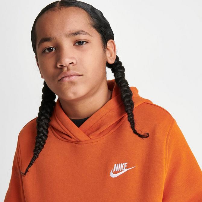 Nike sportswear clearance club fleece orange