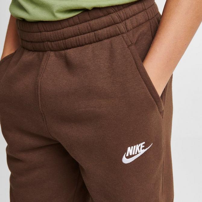 Nike Club fleece joggers in brown