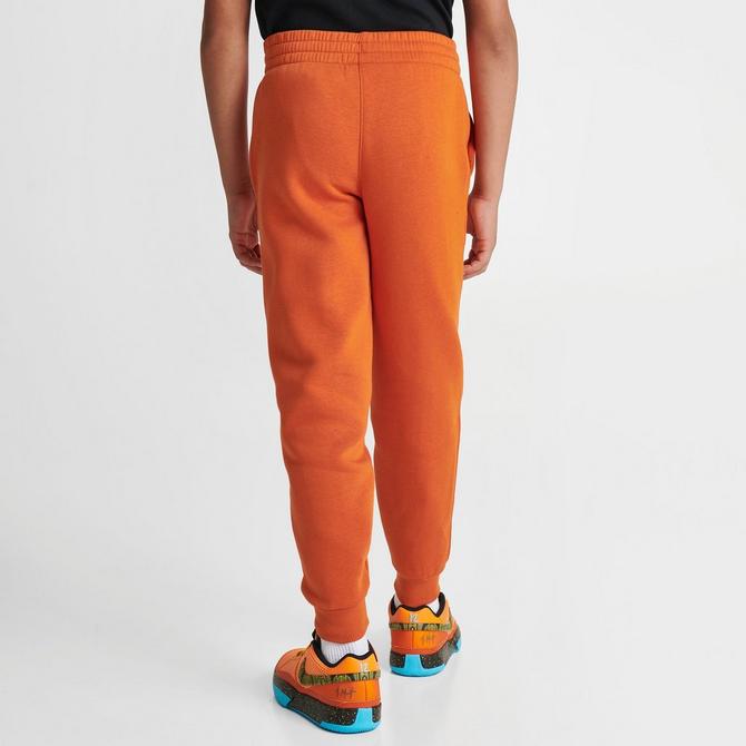 Nike Capri Girls Medium 8-10 Orange Jogging Pants Sweat Pants Fold