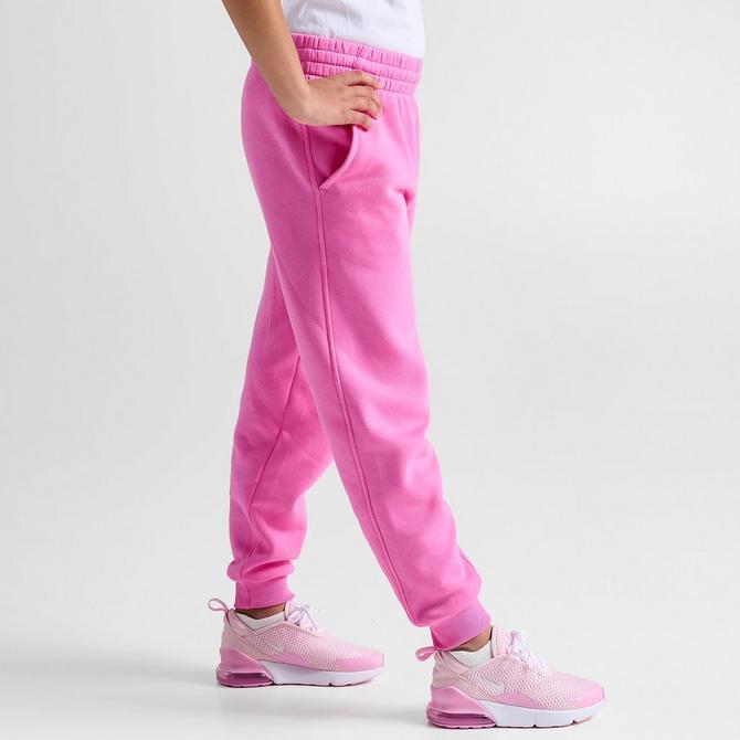 Nike Youth Girls Sportswear Club Fleece Jogger Pants in FoamPink