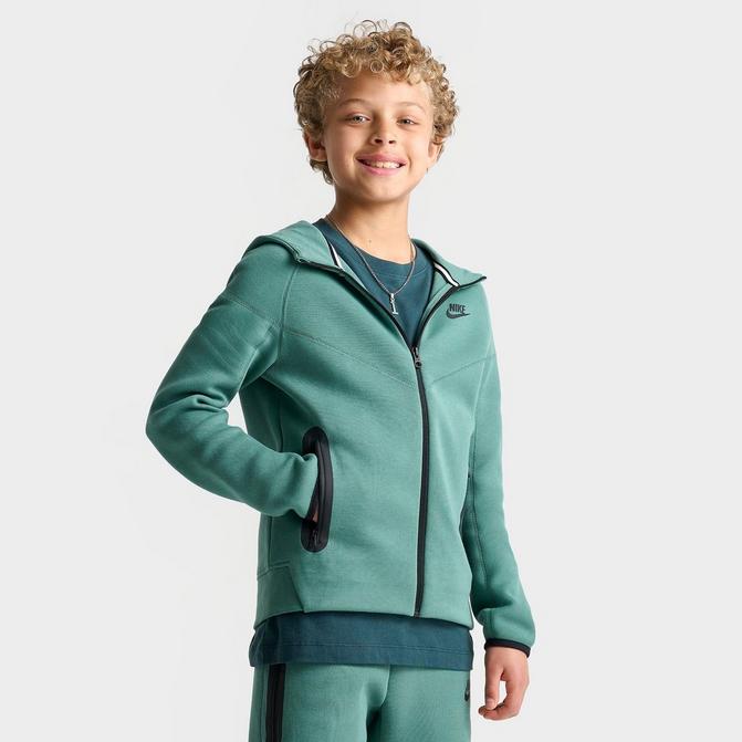 Boys green nike hoodie clearance