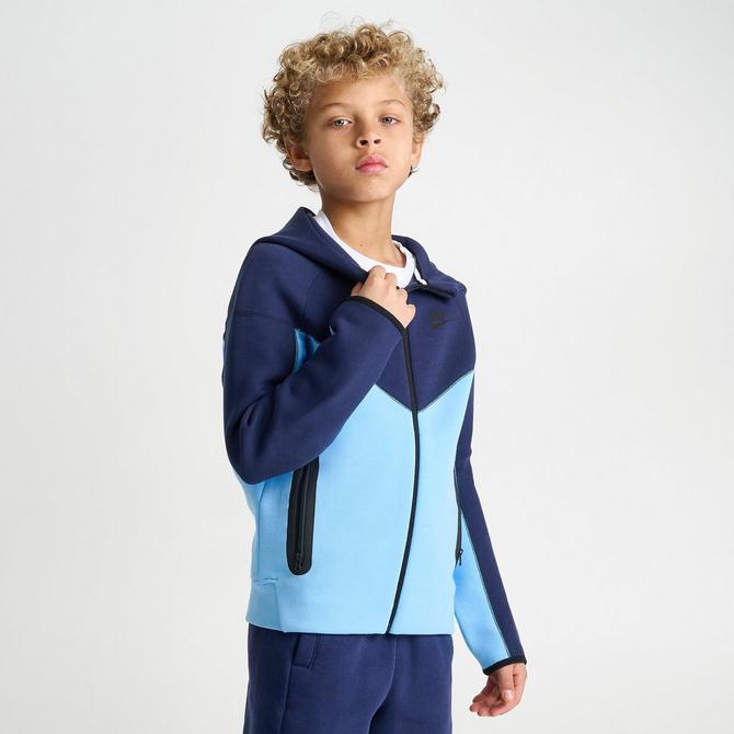 Nike Tech Fleece Sweatpants Kids Sportswear Dark Blue Black 
