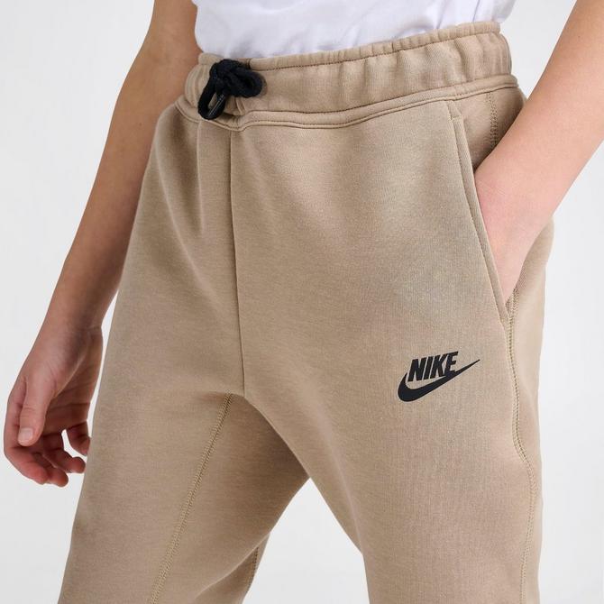 Mens Nike Full Tracksuit Set Fleece Repeat Logo Hoodie Joggers Khaki Brown  Beige