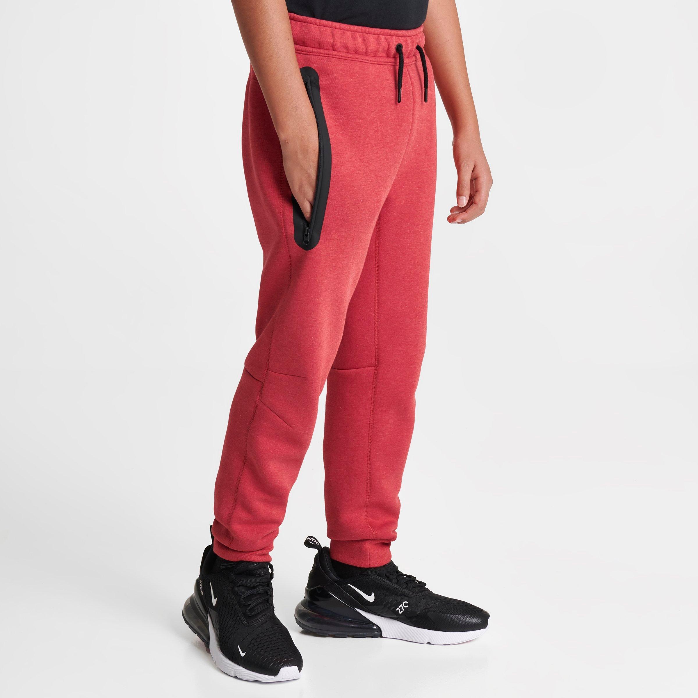 red and black nike pants