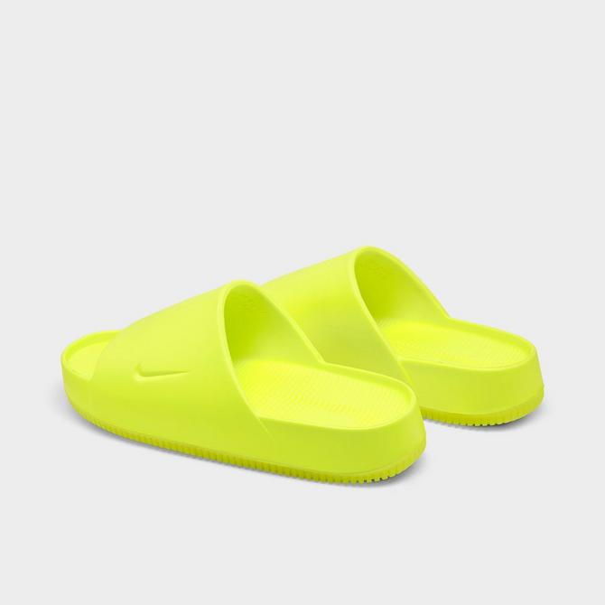 Neon yellow best sale nike slides