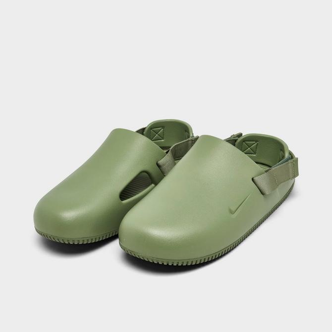 Nike slippers best sale army green