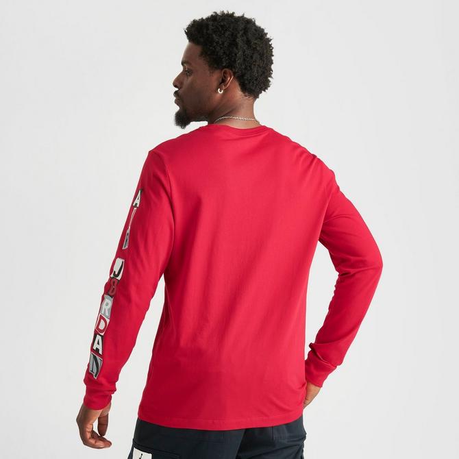 Jordan long cheap sleeve red