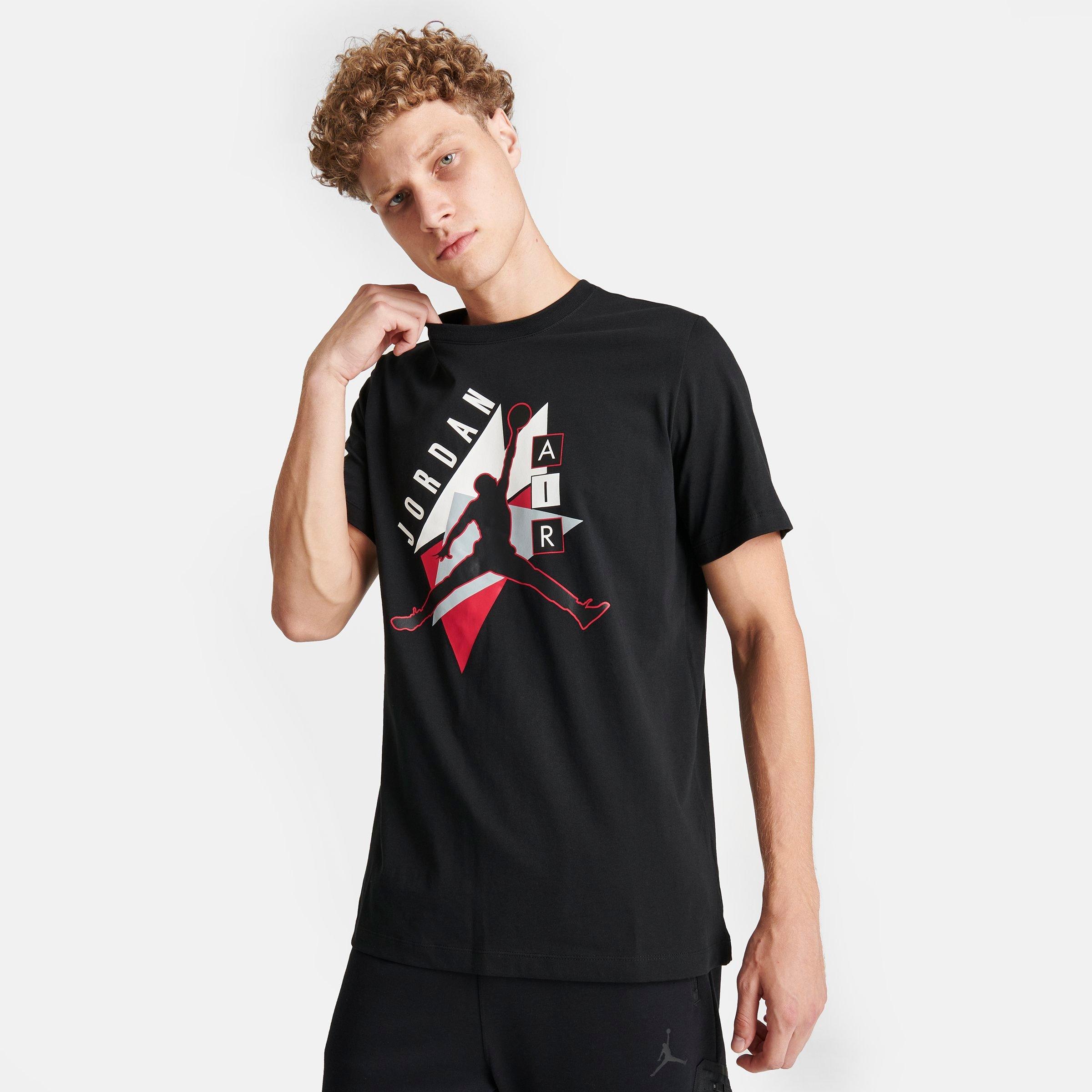 white and black graphic tee mens