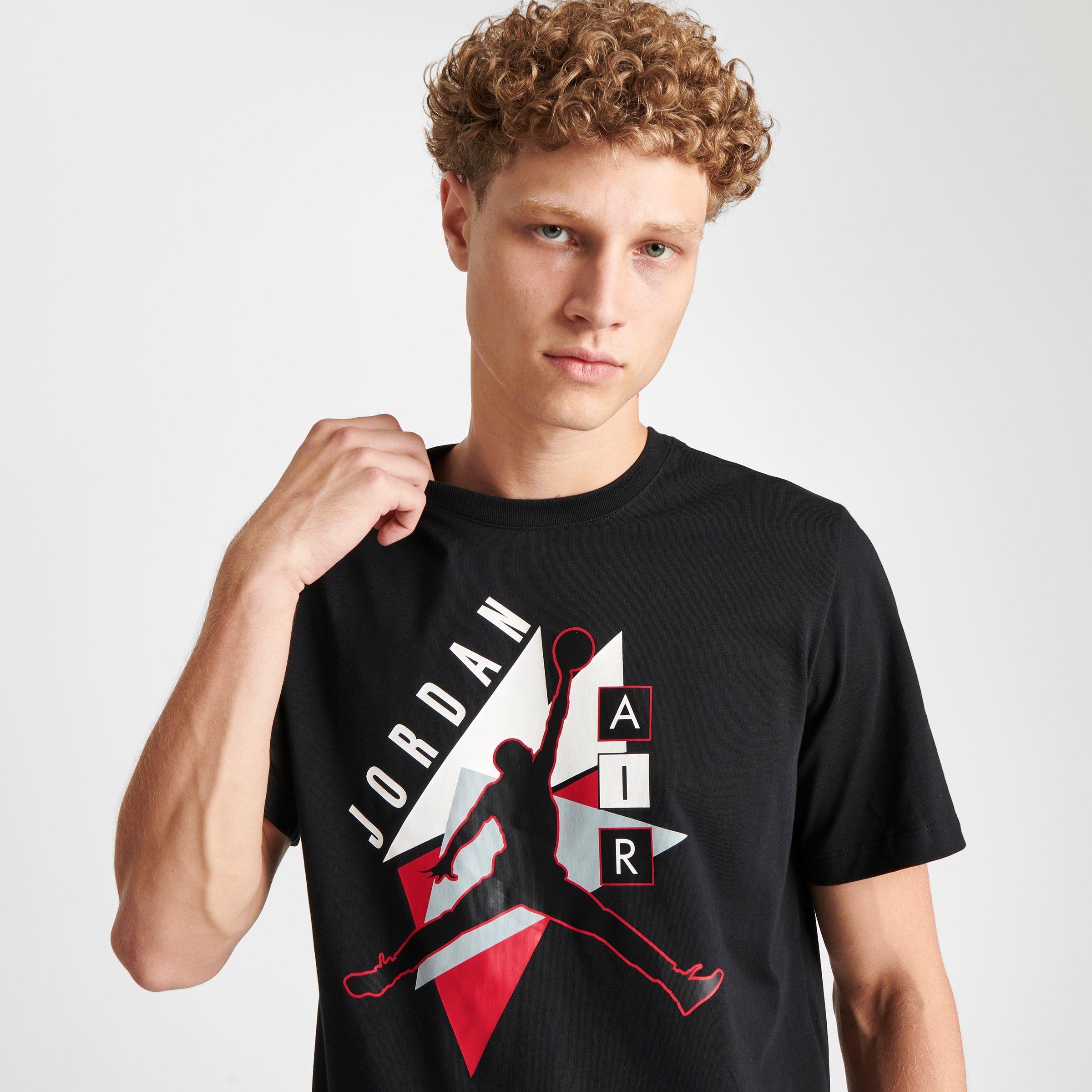 white and black graphic tee mens