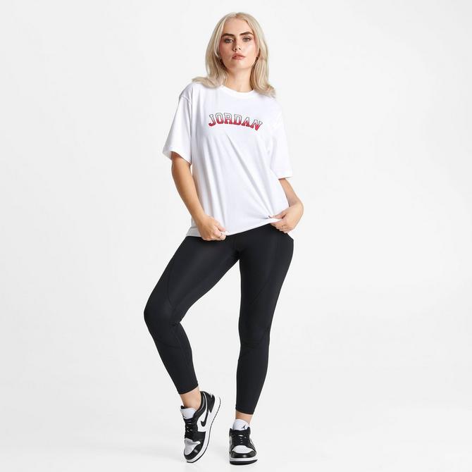 Red jordan best sale shirt womens