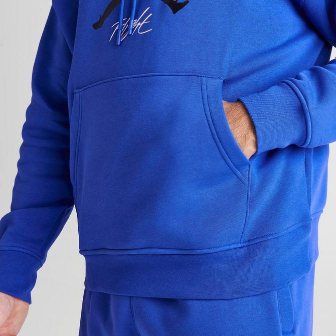 Blue and black jordan hoodie hot sale