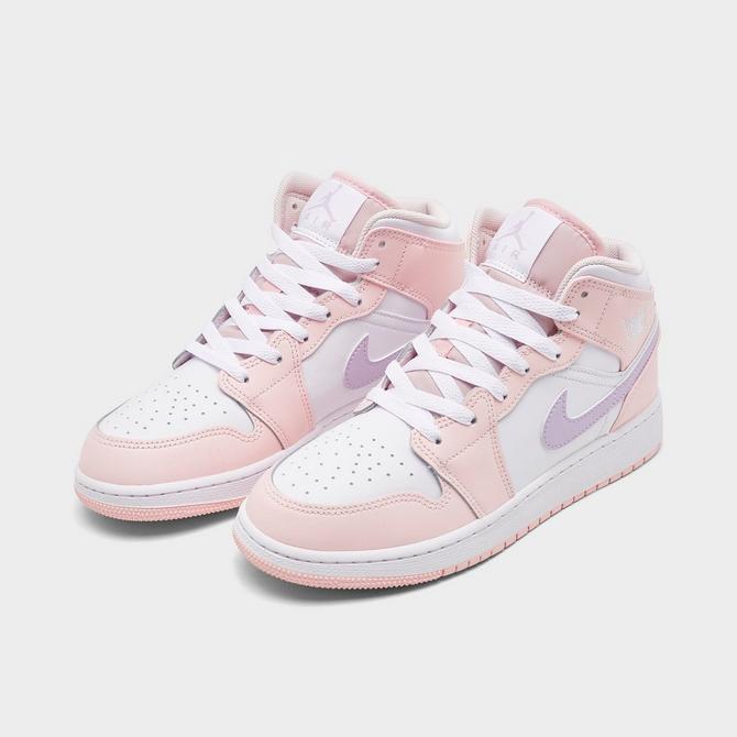 Pink and white nike air outlet jordans