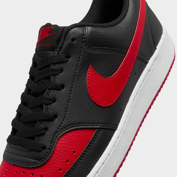 NIKE AIR FORCE 1 LOW BY YOU ID BRED JORDAN INSPO BLACK RED WHITE SZ 12 -8