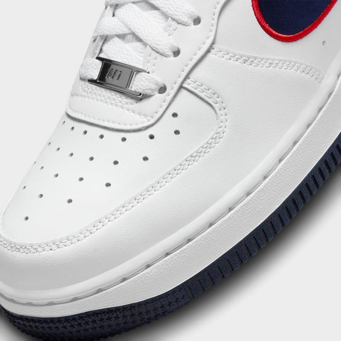 Nike air force 1 low men's white/obsidian/university outlet red