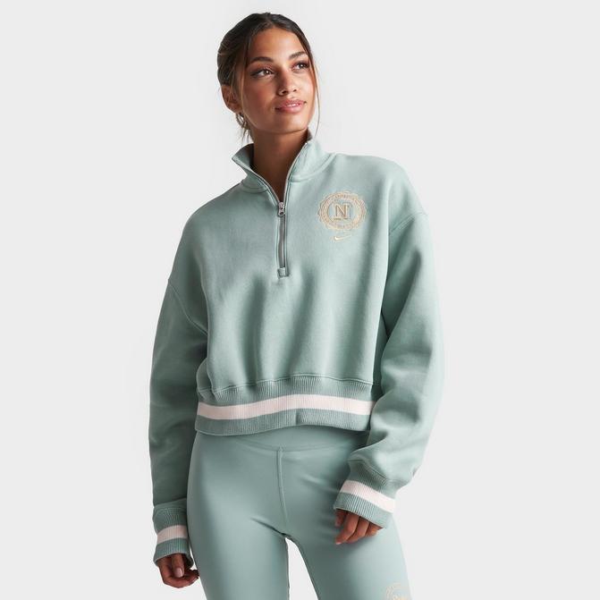 Women's Nike Sportswear Phoenix Fleece Oversized Half-Zip Cropped  Sweatshirt