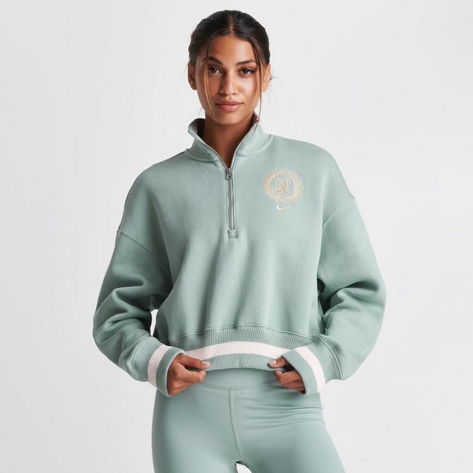 Women's Nike Sportswear Phoenix Fleece Oversized Half-Zip Cropped Sweatshirt