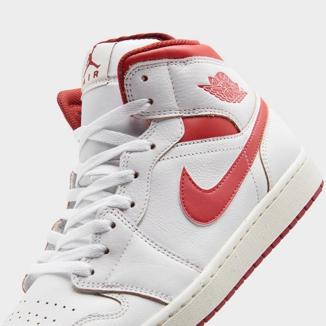 Air jordan 1 mid retro red hotsell