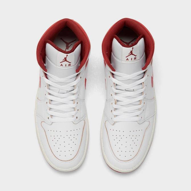 Air jordan 1 retro mid white online