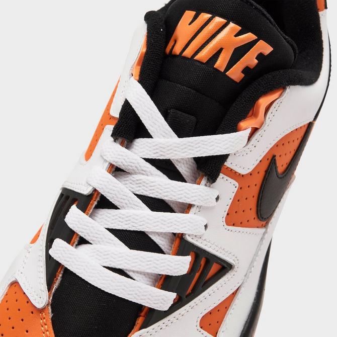 Men's nike orange store and black shoes