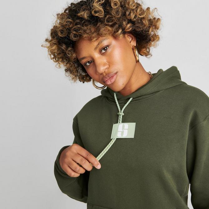 Nike khaki best sale hoodie womens