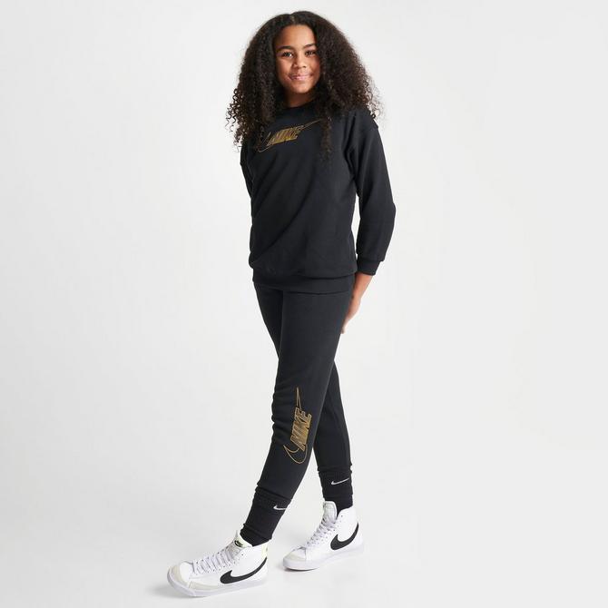 Nike rose gold metallic air cuffed track on sale pants