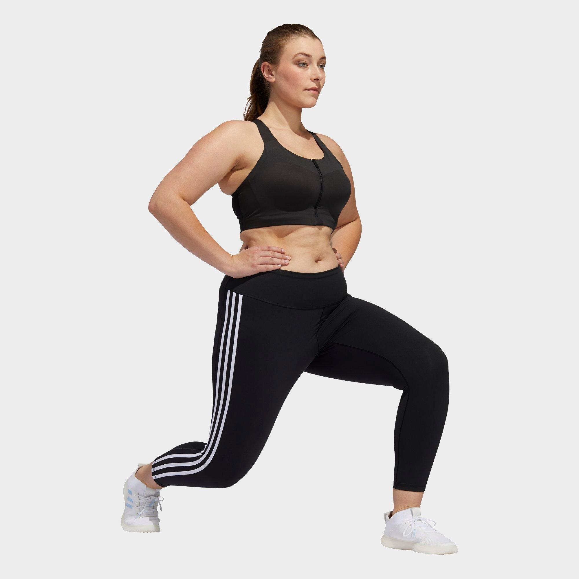 adidas 3 stripe three quarter tights ladies