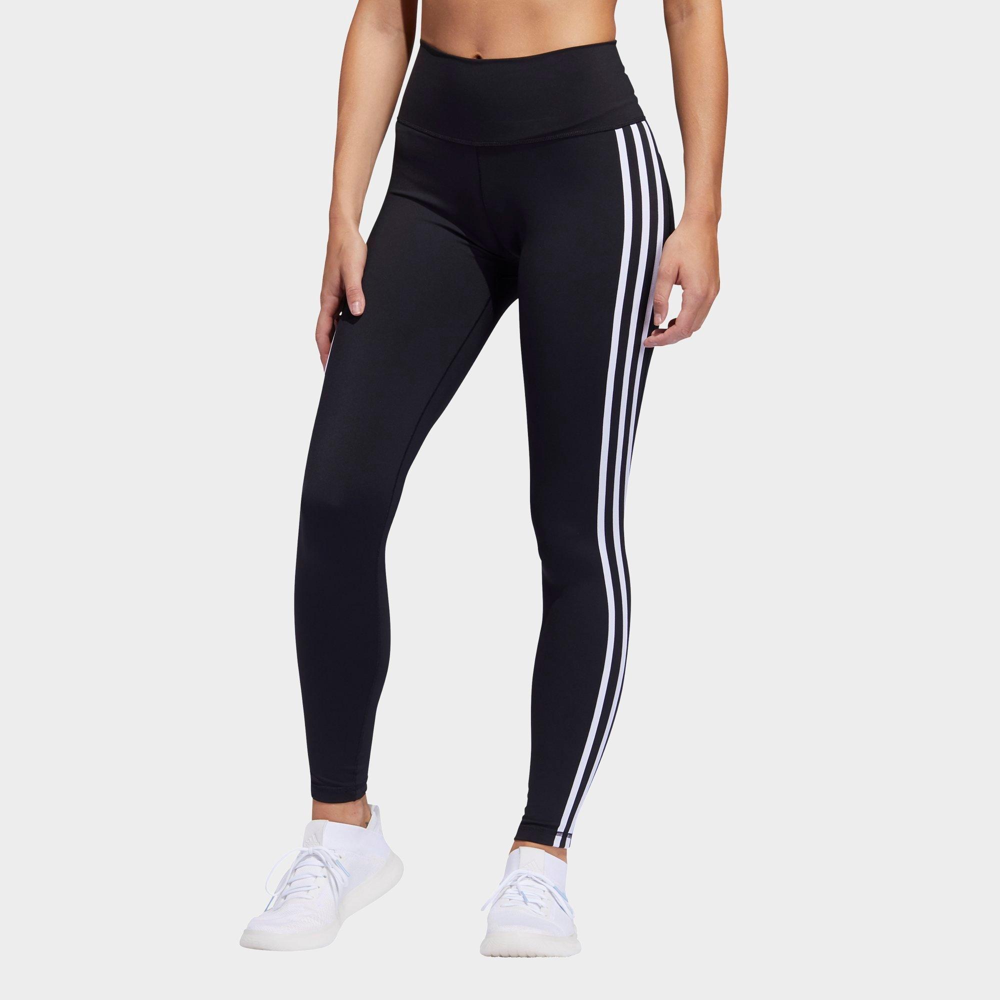 jd adidas 3 stripe leggings